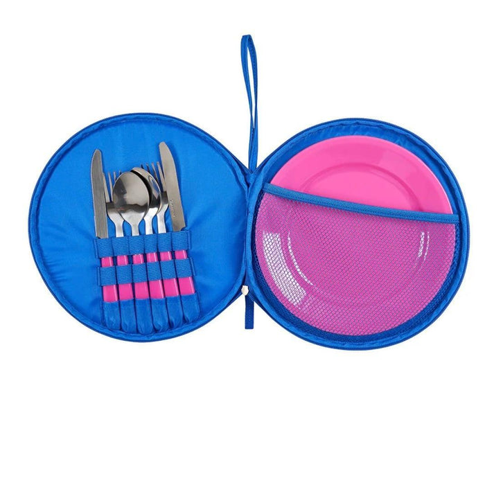 Annabel Trends | Picnic Round Plate and Cutlery Set | Fiesta