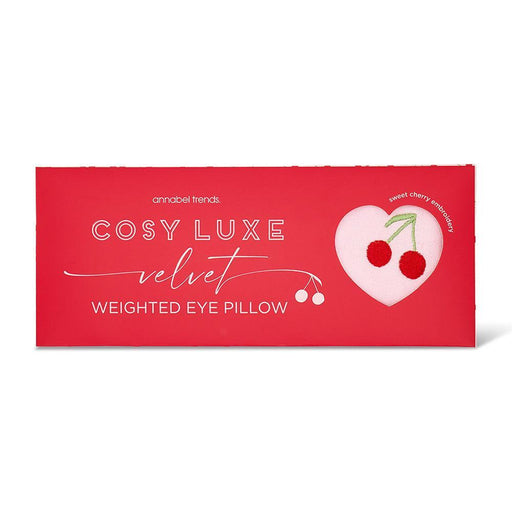 Annabel Trends | Velvet Eye Rest Pillow - Cosy Luxe - Cherry