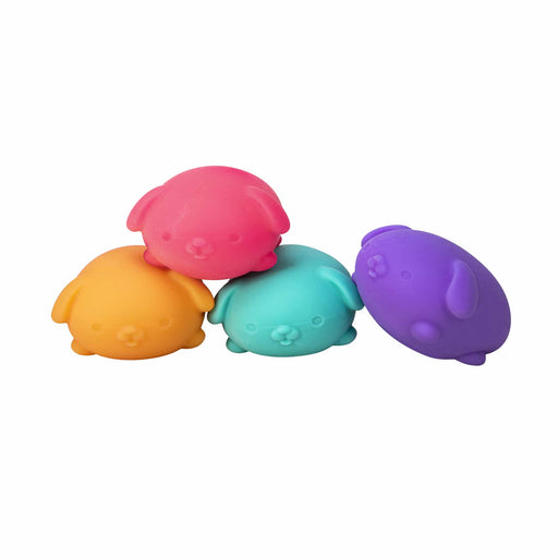 Schylling | NeeDoh Funky Pup Squishy Stress Relief Toy Neon Colors Homing Instincts