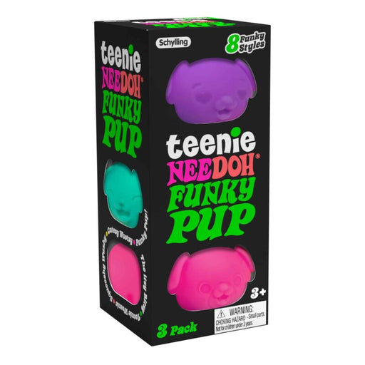 Schylling | Teenie NeeDoh Funky Pup Sensory Toy Homing Instincts