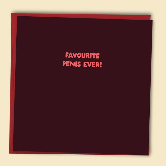 Papernest | Favourite Penis Ever Card Plantable Seed Paper
