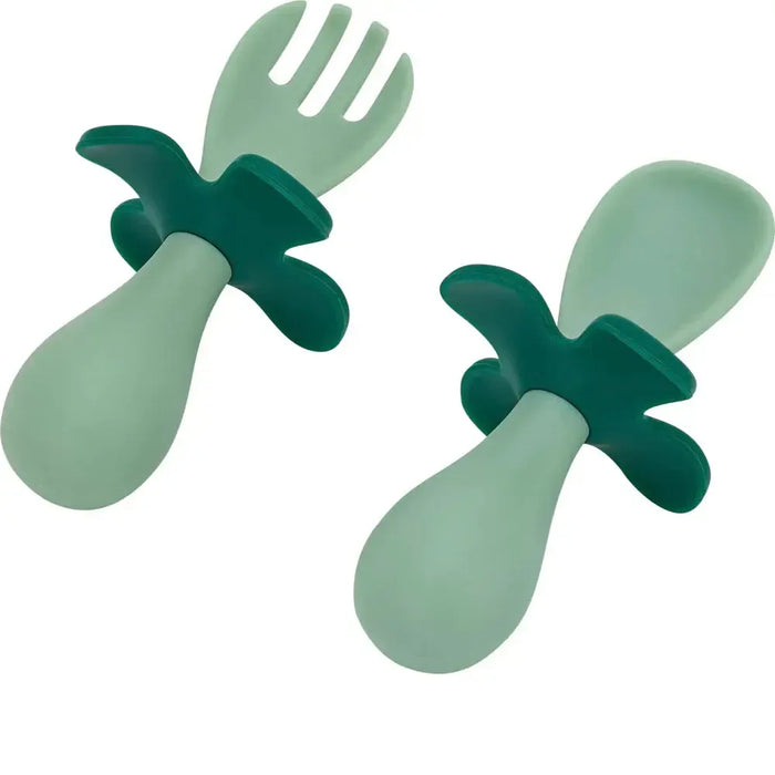 Annabel Trends | Flower Fork Spoon Set Chunky Handles Assorted Colours