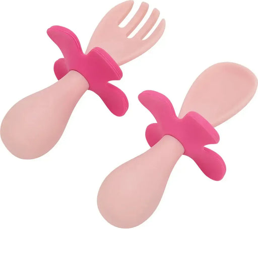 Annabel Trends | Flower Fork Spoon Set Chunky Handles Assorted Colours