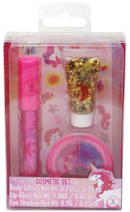 Pink Poppy | Toyworld Unicorn Cosmetic Set with Lip Gloss, Eyeshadow & Glitter