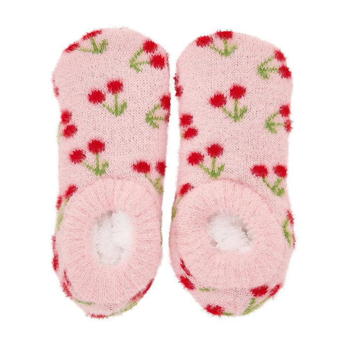 Annabel Trends | Fuzzy Bootie Slippers Soft Sherpa One Size