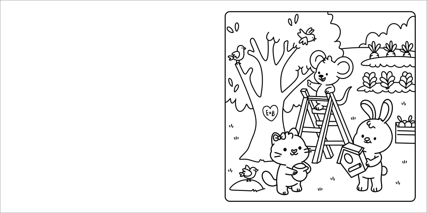 Lake Press | Happy Days Deluxe Cosy Colouring Folder - Cool Cuties