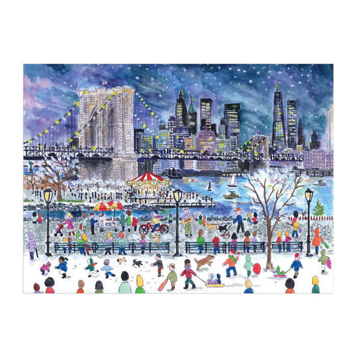 Galison | Snowfall Over New York City 1000 Piece Puzzle