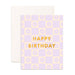 Fox & Fallow | Birthday Lilac Daisy Grid Greeting Card