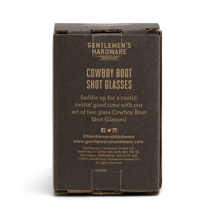 Gentlemen's Hardware | Cowboy Boot Shot Glasses Set of 2