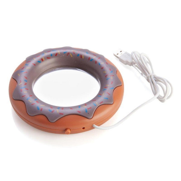 MDI | Donut-Shaped USB Cup Warmer for Desk Keeps Coffee Warm Homing Insticts