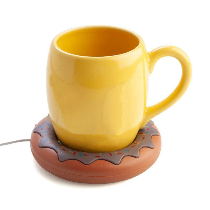 MDI | Donut-Shaped USB Cup Warmer for Desk Keeps Coffee Warm Homing Insticts