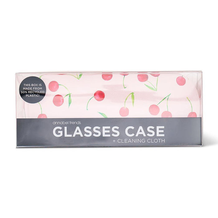 Annabel Trends | Cherrylicious Pink Glasses Case With Cleaning Cloth