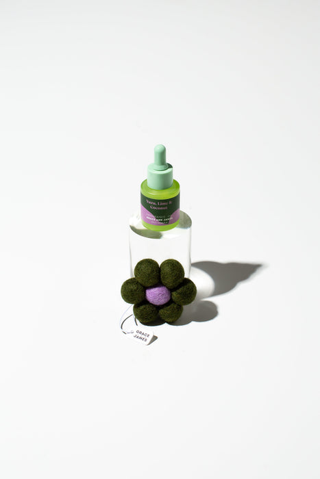 Bloom Collection | Grace and James Yuzu Lime & Coconut Felt Air Freshener