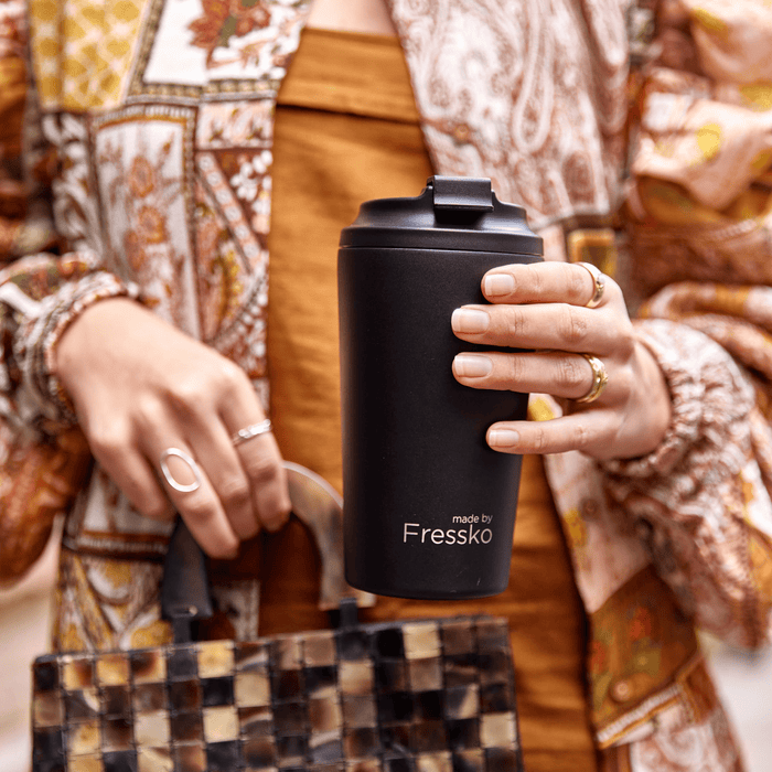 Made by Fressko | Grande Coffee Cup Stainless Steel Coal 16oz
