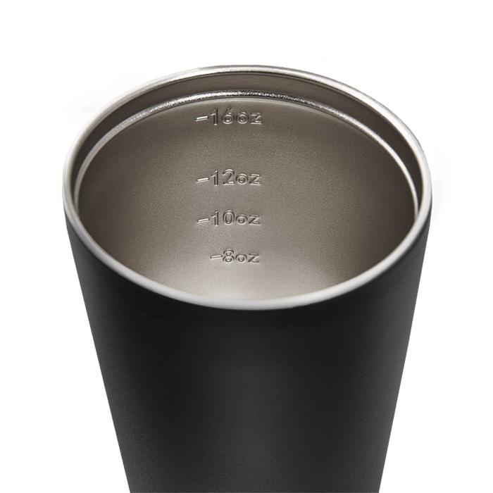 Made by Fressko | Grande Coffee Cup Stainless Steel Coal 16oz