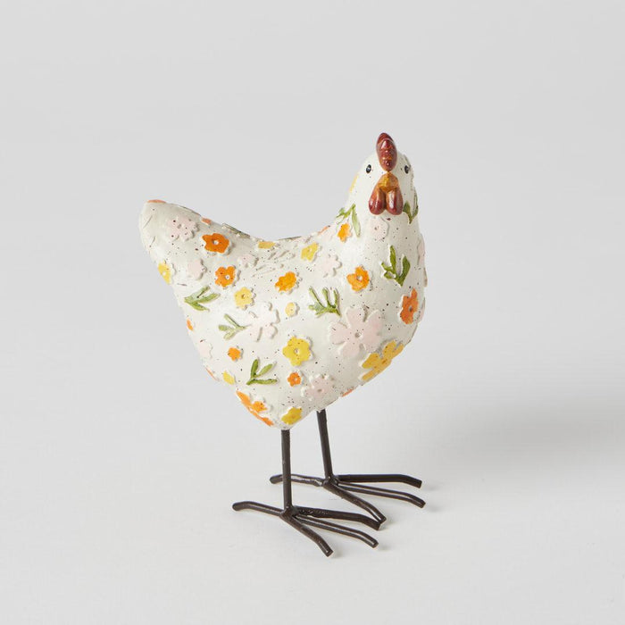 Pilbeam Living | Eggsworth Resin Sculpture Cream Orange 14.5x20x8.5cm