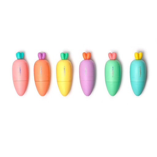 The Paperie | Set Of 6 Mini Highlighters Carrate Team