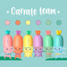 The Paperie | Set Of 6 Mini Highlighters Carrate Team
