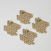Pilbeam Living | Honeycomb Aluminium Coasters Set of 4 Gold