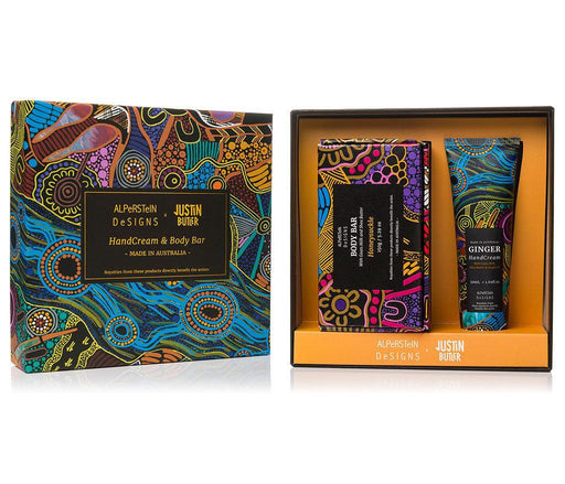 Alperstein Designs | Ginger Handcream & Honeysuckle Body Bar Gift Box