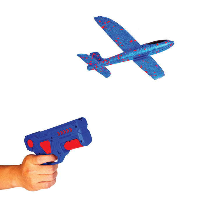 MDI | Airplane Launcher Kids Outdoor Toy with Loop-Doop Flight Modes Homing Insticts