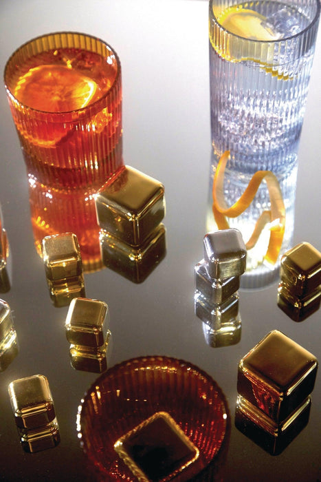 Here's How | The Ruby Cocktail Chillers in Gold - Set of 4
