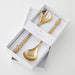 Pilbeam Living | Honeycomb Salad Servers Set of 2 Gold