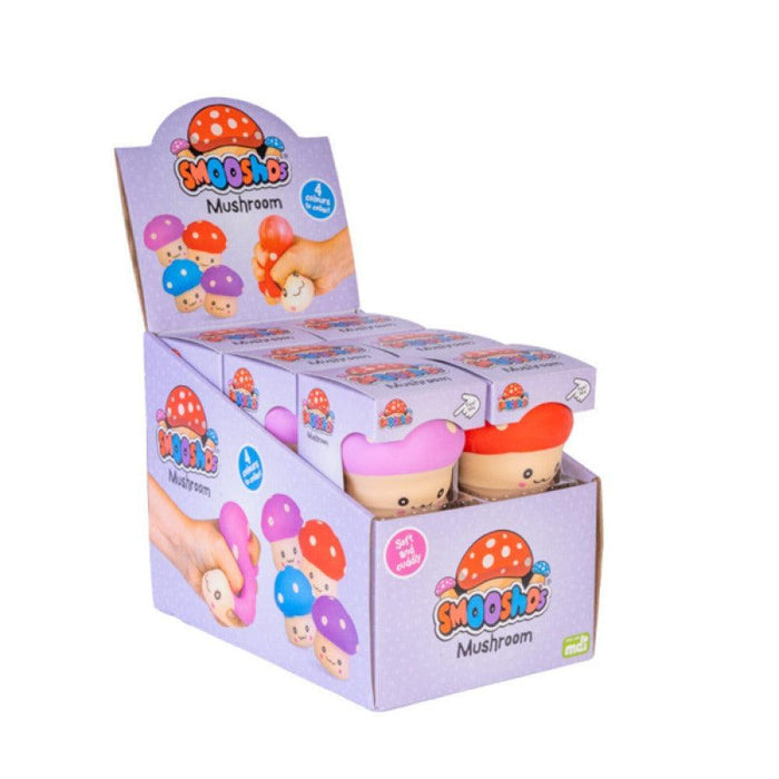 Smooshos | Colorful Mushroom Soft Squishy Playful Stress‑Relief Toy Homing Insticts