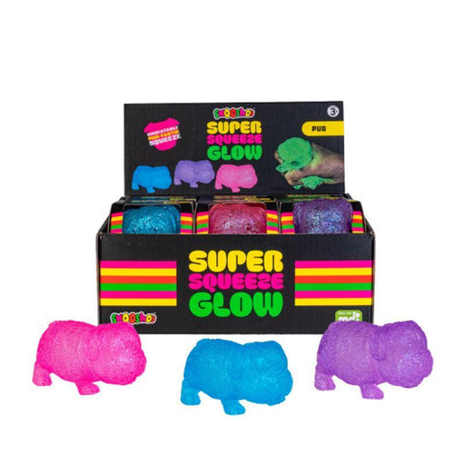 Smooshos | Super Squeeze Glow-in-the-Dark Pug Squishy Stress-Relief Toy Homing Insticts