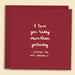 Papernest | I Love You Today More Than Yesterday Card
