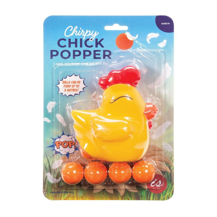 isGift | Chirpy Chick Popper Air-Powered Foam Ball Launcher 13.5cm X 9cm