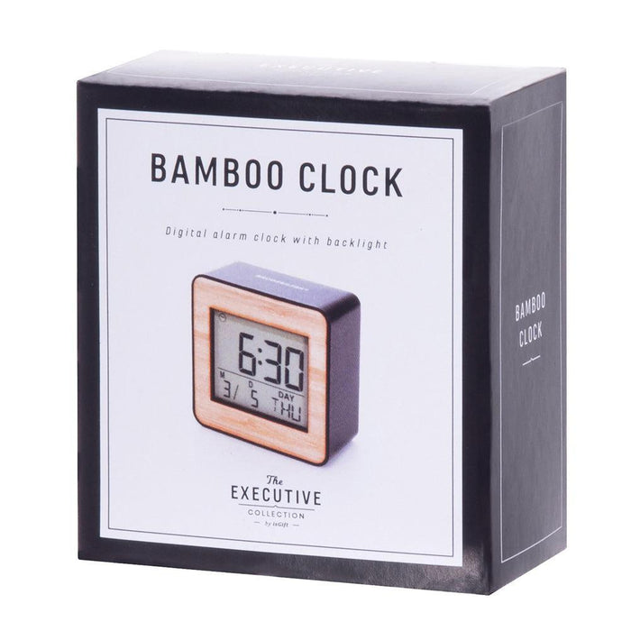 IsGift | Executive Collection Digital Alarm Clock With Backlight Black