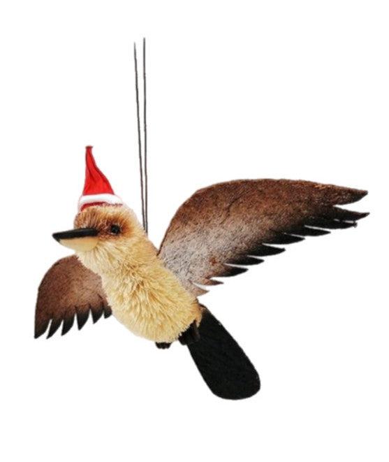 Bristlebrush | Handmade Christmas Ornament - Kookaburra with Wings-Bristlebrush-Homing Instincts