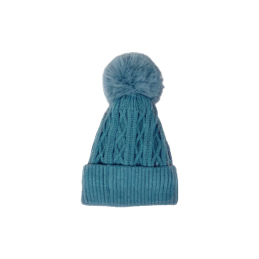 Cinnamon Creations | Pom Pom Beanie Blue-Cinnamon Creations-Homing Instincts