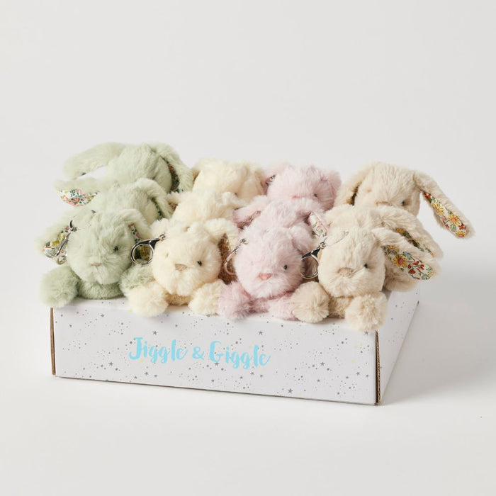 Pilbeam Living | Floral Bunny Keychain Set 12pcs