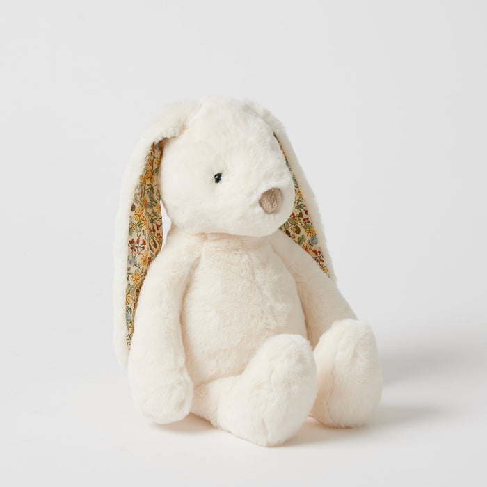 Pilbeam Living | Floral White Plush Bunny Medium