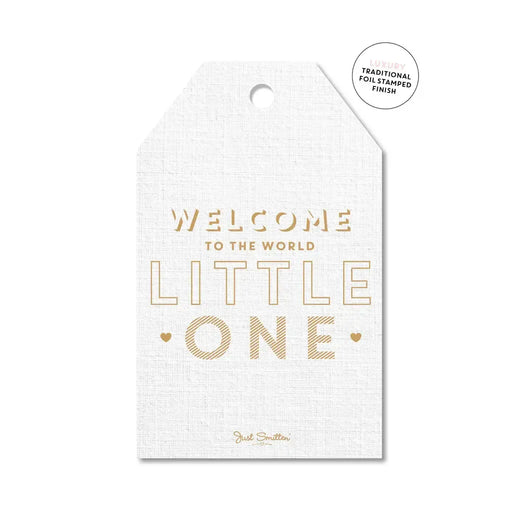 Just Smitten | Gift Tag Baby Heart Balloon Blue
