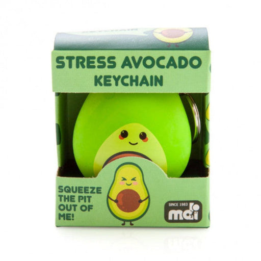 MDI | Squishy Avocado Stress-Relief Keychain Soft Squeeze Toy Portable Fun Homing Insticts