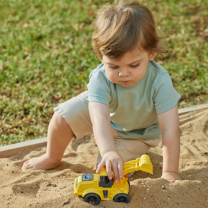 Pilbeam Living | Bioplastic Excavator Yellow Eco Toy