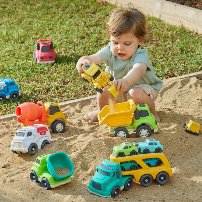 Pilbeam Living | Bioplastic Excavator Yellow Eco Toy