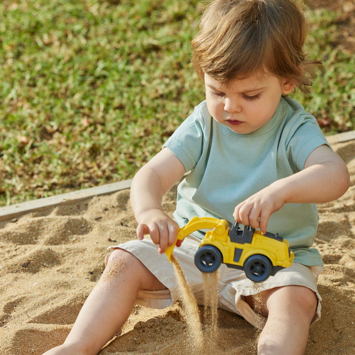 Pilbeam Living | Bioplastic Excavator Yellow Eco Toy