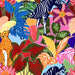 Louvelle | Dahlia Shower Turban Water‑Resistant Jungle Animal Design