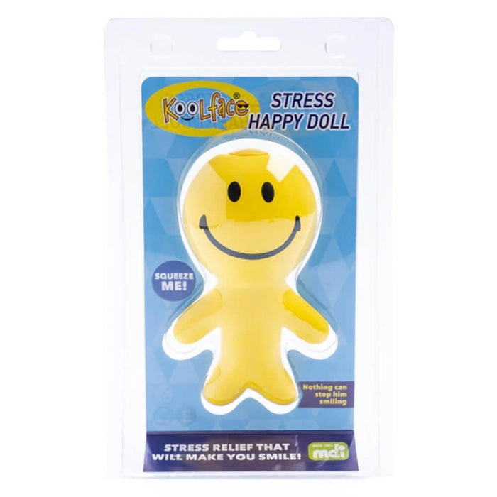 MDI | Bright Yellow Stress Happy Doll – Fun Squeeze Toy Homing Insticts