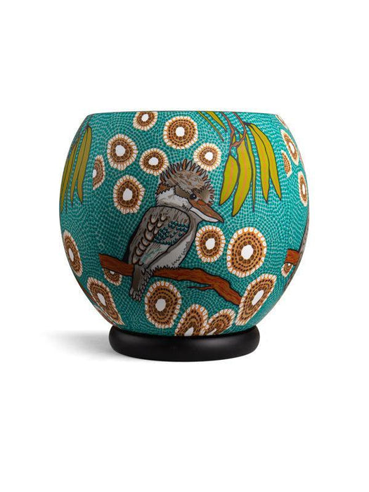 Koh Living | Aboriginal Kookaburra 30cm Handcrafted Electric Lamp