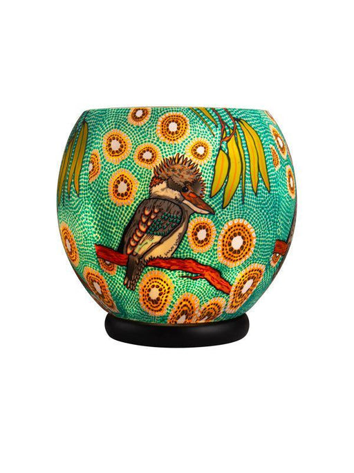 Koh Living | Aboriginal Kookaburra 30cm Handcrafted Electric Lamp