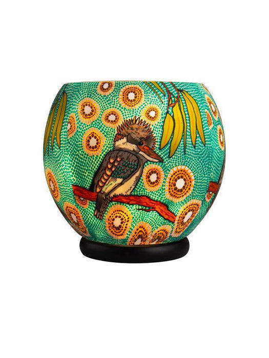Koh Living | Aboriginal Kookaburra 30cm Handcrafted Electric Lamp