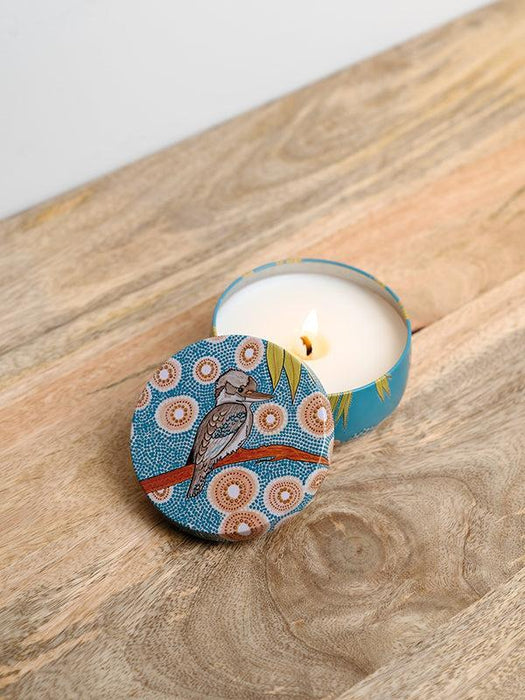 Koh Living | Aboriginal Scented Blue Gum Eucalyptus Candle Tin