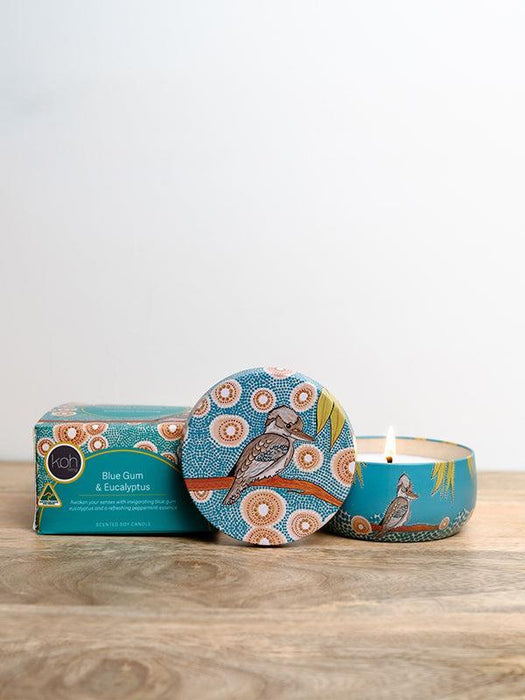 Koh Living | Aboriginal Scented Blue Gum Eucalyptus Candle Tin