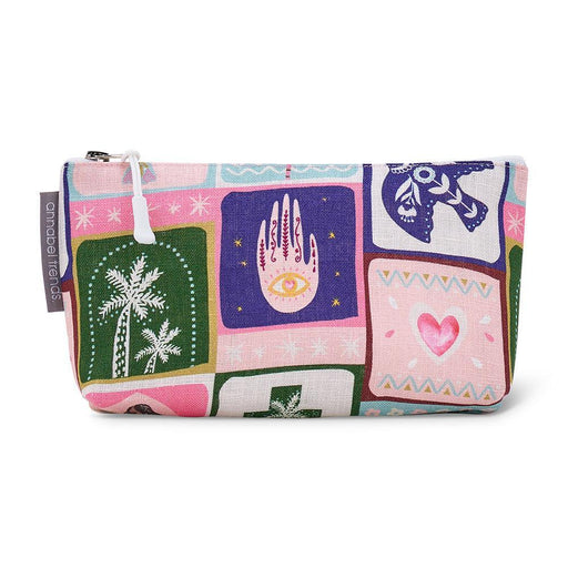 Annabel Trends | Linen Cosmetic Bag Small Celestial Dreams