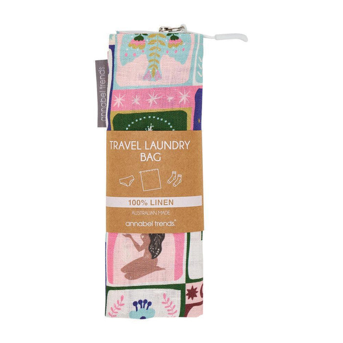 Annabel Trends | Linen Laundry Bag Celestial Dreams